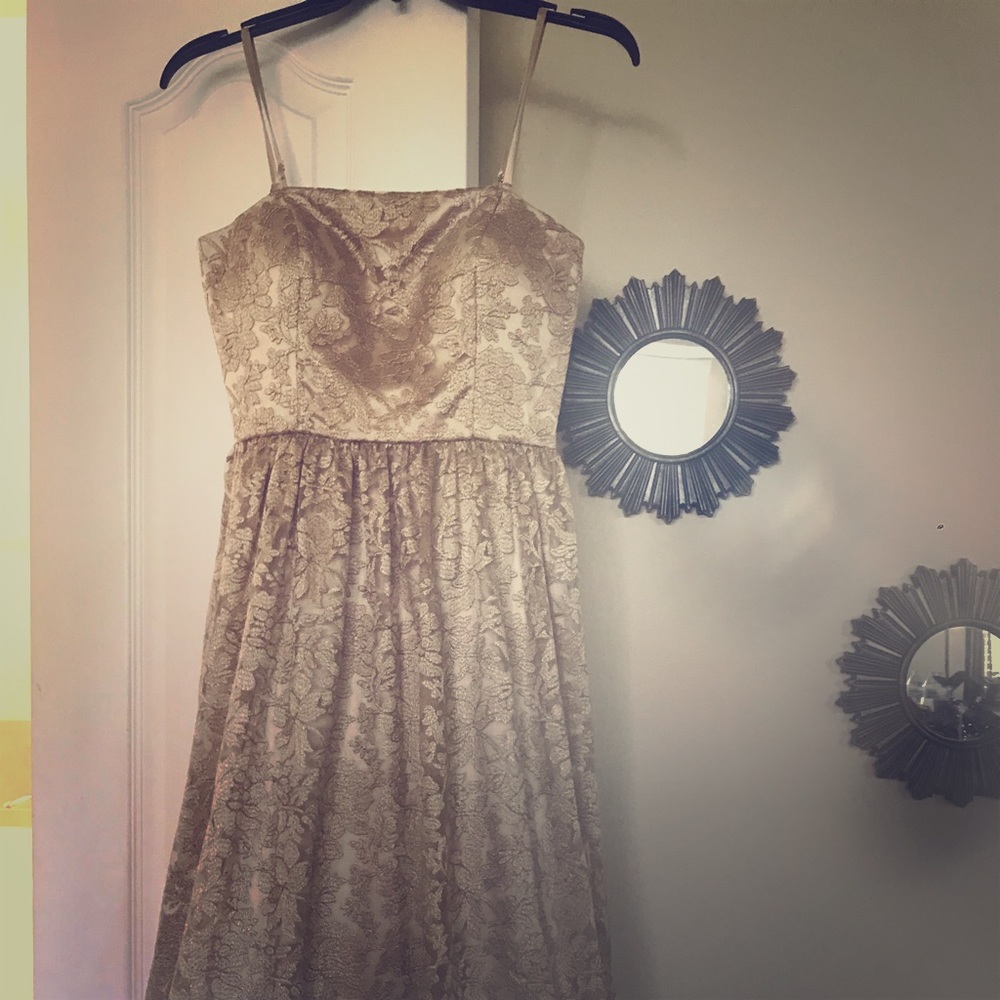 Jessica Simpson Dress. Size 2. Gold. New with tags